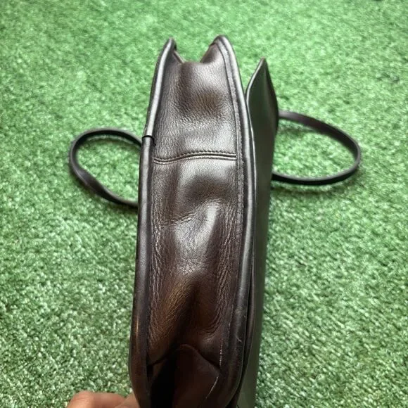 Vintage 90s Coach City Bag Mahogany Brown Leather Shoulder Crossbody Bag 4802 - Picture 7 of 10